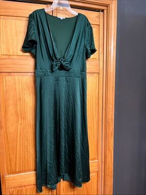 Baltic Born tie front dress green